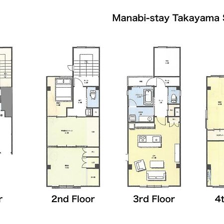 Manabi-Stay Takayama Sakura 提携駐車場利用可 古い町並みまで徒歩1分 最大9名宿泊可能な一等地で人工温泉を楽しむ Exterior foto